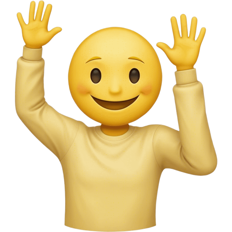 Smiley doing dab emoji