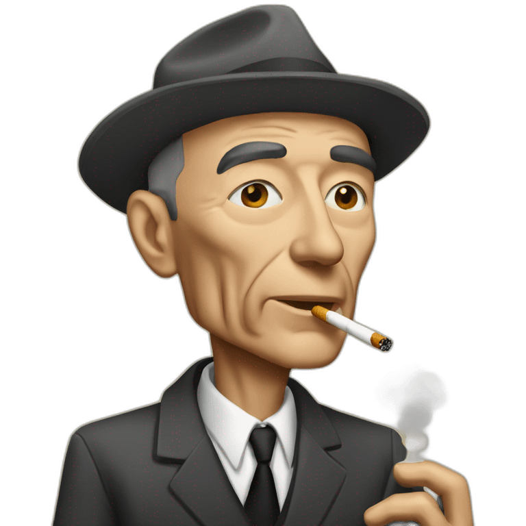 Robert Oppenheimer smoking cigarette emoji