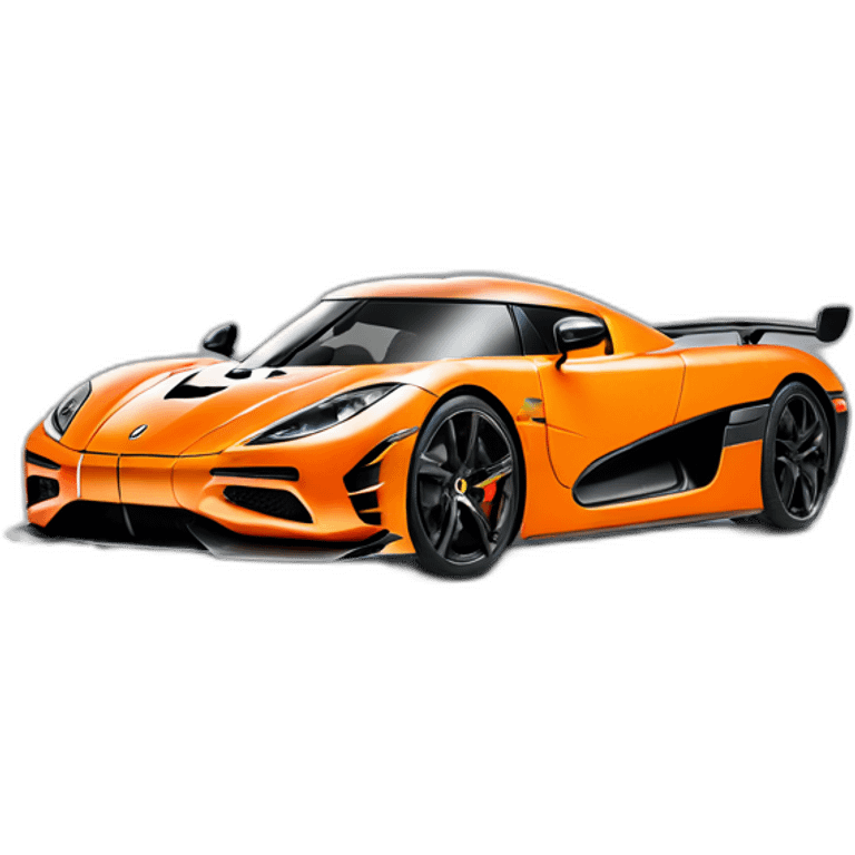 Koenigsegg Jesko absolut orange emoji