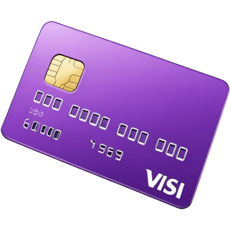 A purp credit card emoji