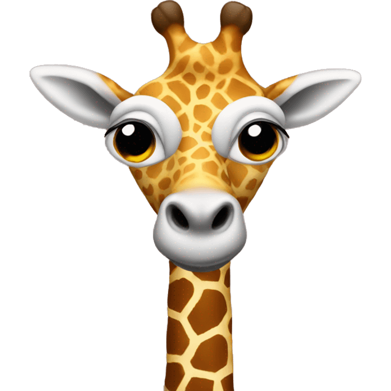 Santa giraffe emoji