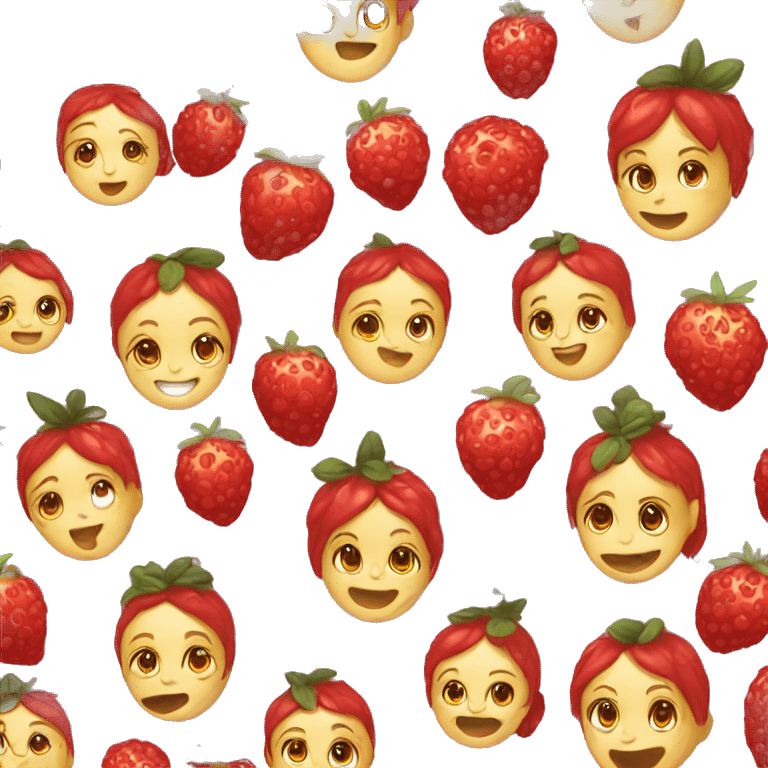 Berry with girls face emoji