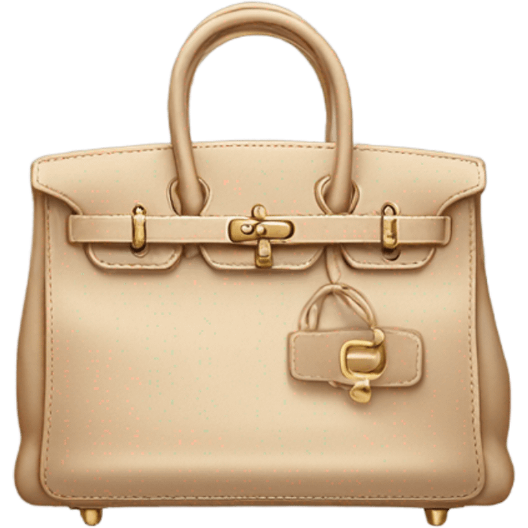 Beige birkin bag emoji