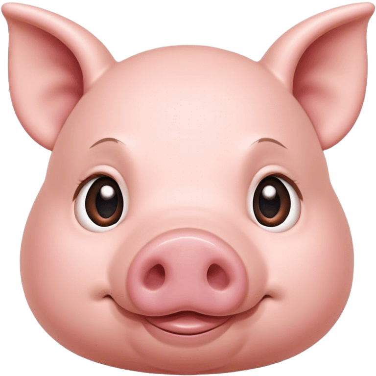 Pig with a cute face emoji