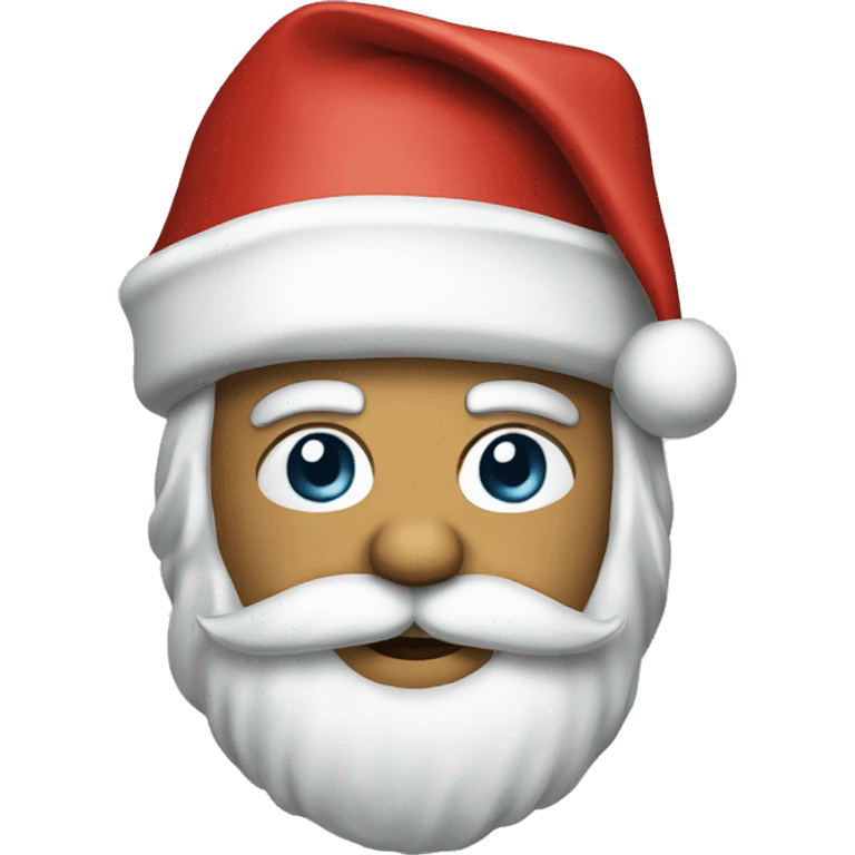 Santa wearing a captains hat emoji