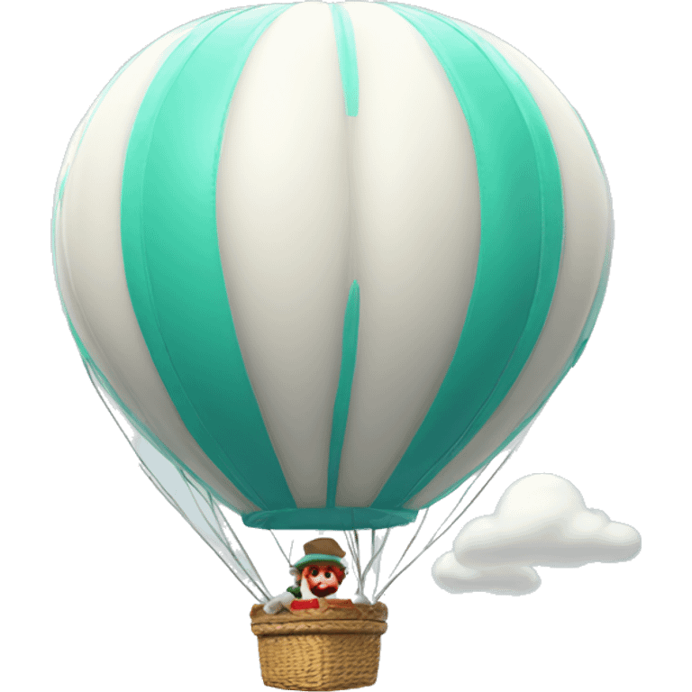  white hot air balloon mario odyssey emoji