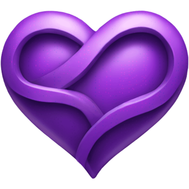 Purple Heart infinity symbol  emoji