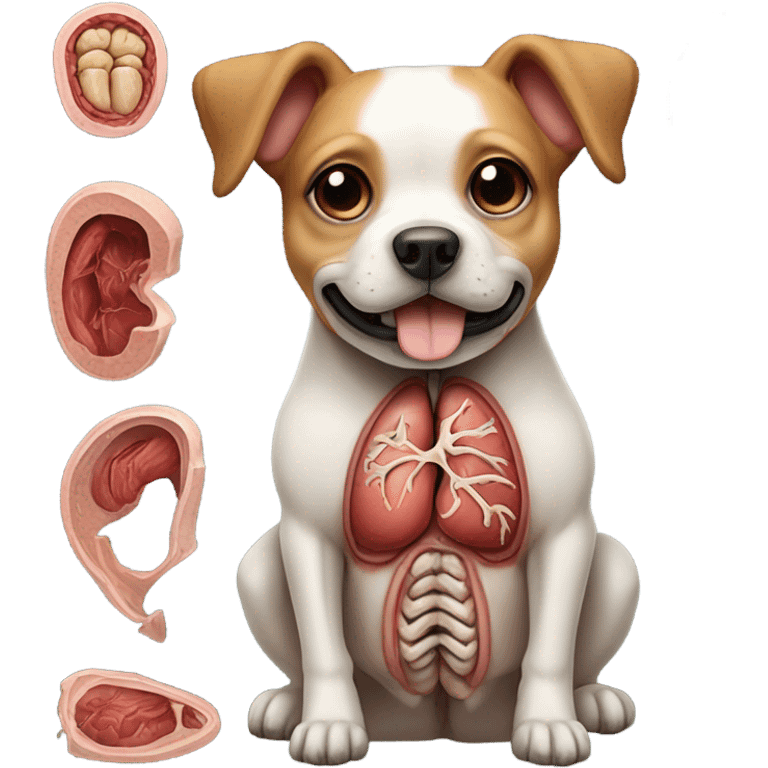 Cross section of a dog  emoji