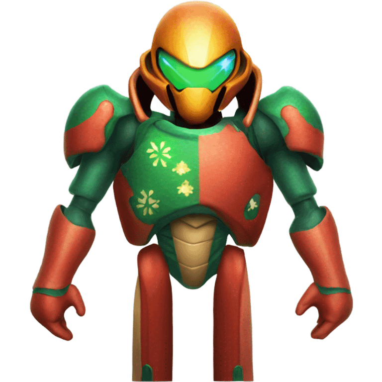 Samus wearing Christmas sweater  emoji