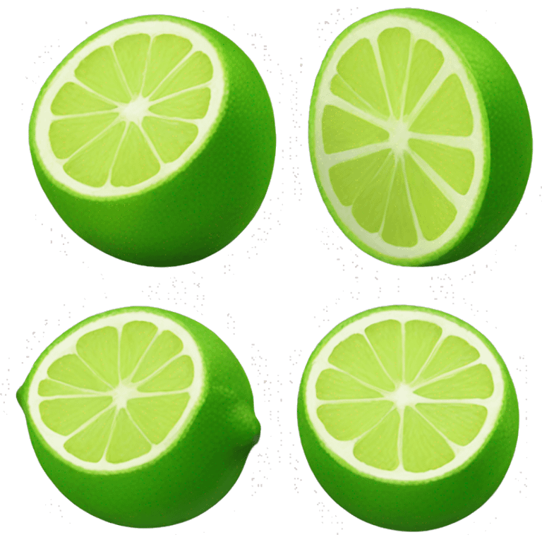 green lemon in four parts emoji