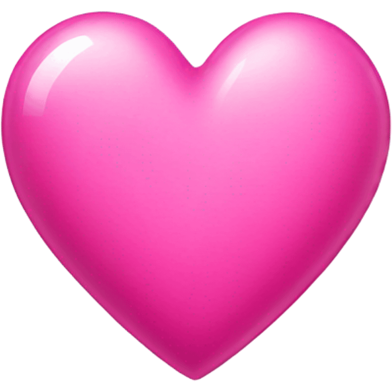 Shiny pink heart emoji