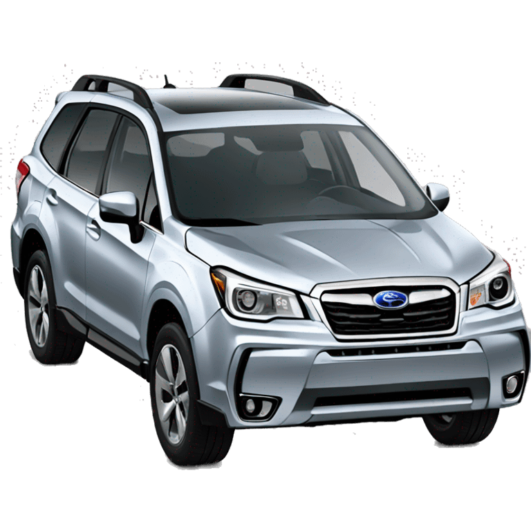 Silver subaru forester emoji