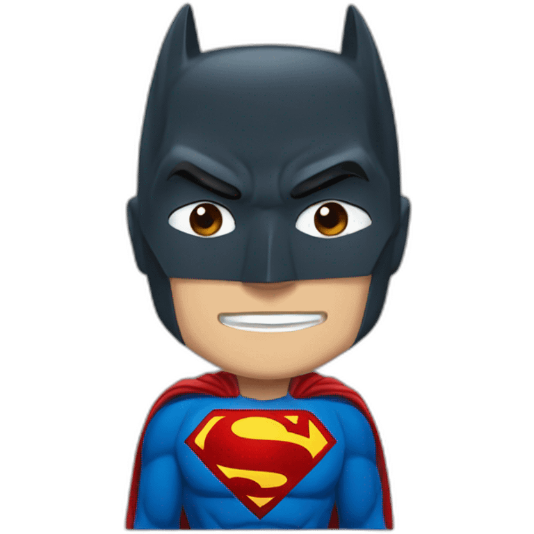 Superman déguisé Batman  emoji