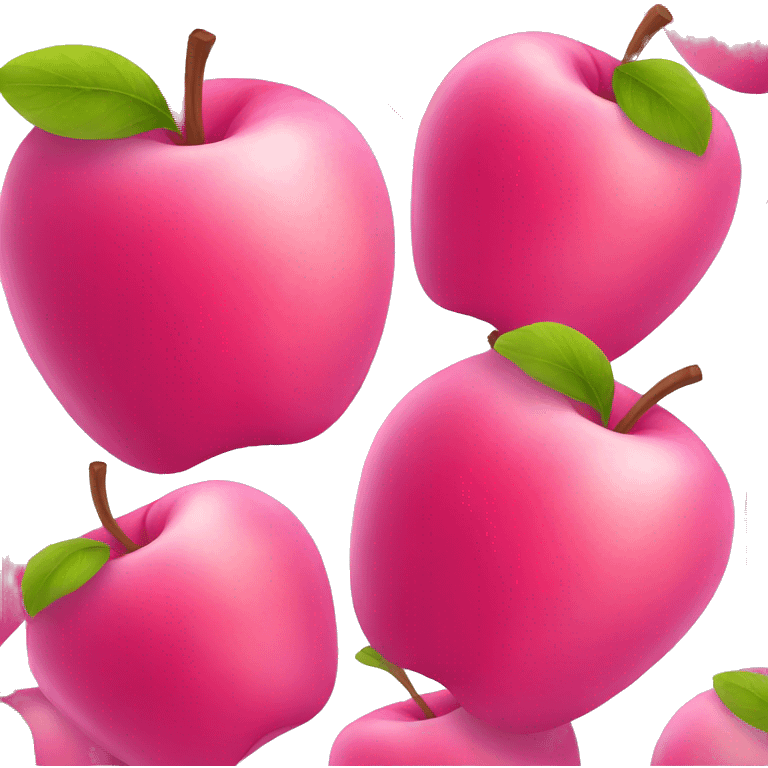 pink apple emoji