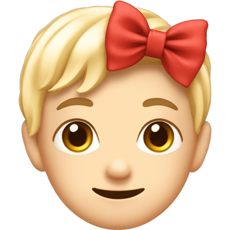 The finger with a cute bow on top￼ emoji