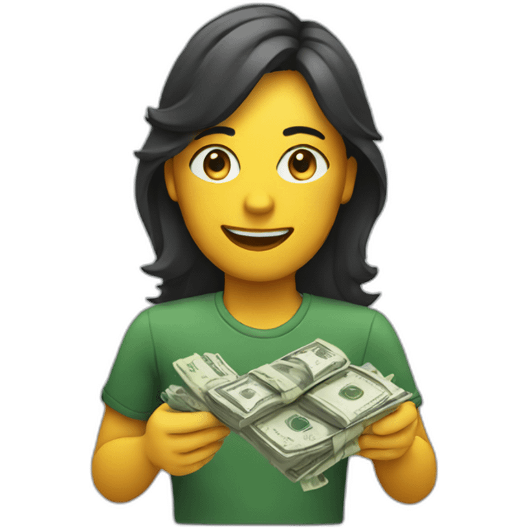 Freelancer Having money emoji