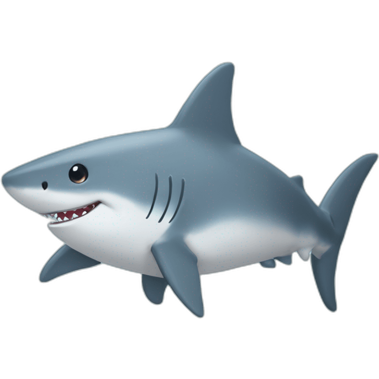 BLÅHAJ fluffy plushy shark emoji