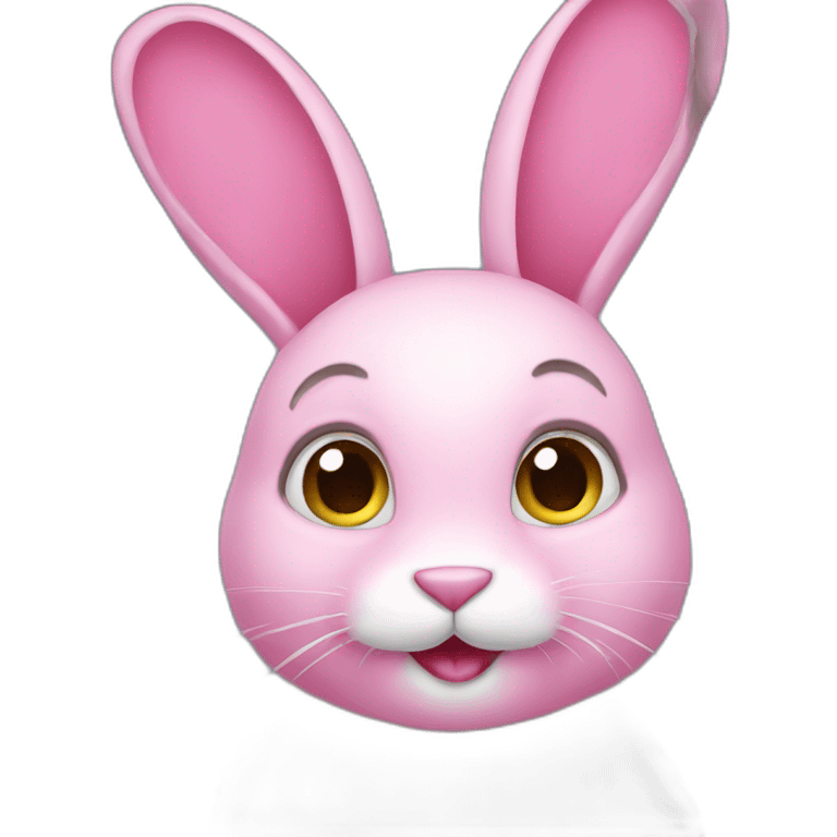 Pink rabbit  emoji