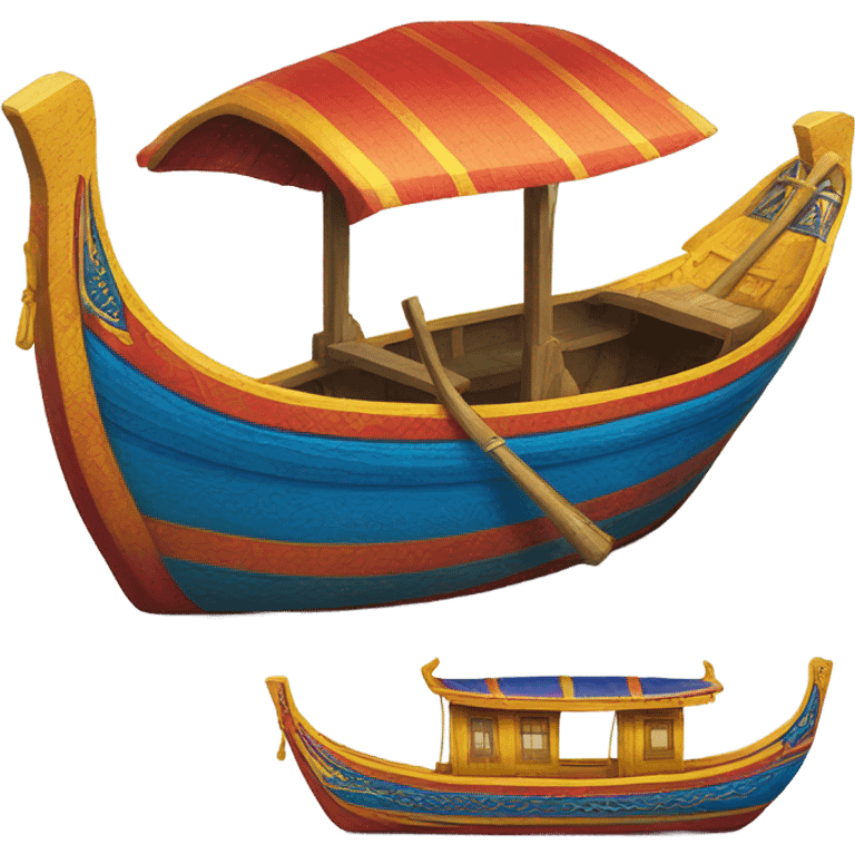 Colourful Long tail boat Thailand  emoji