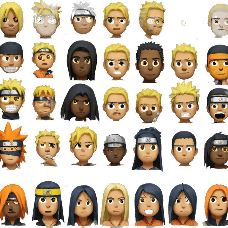 Naruto emoji goe to brazil emoji