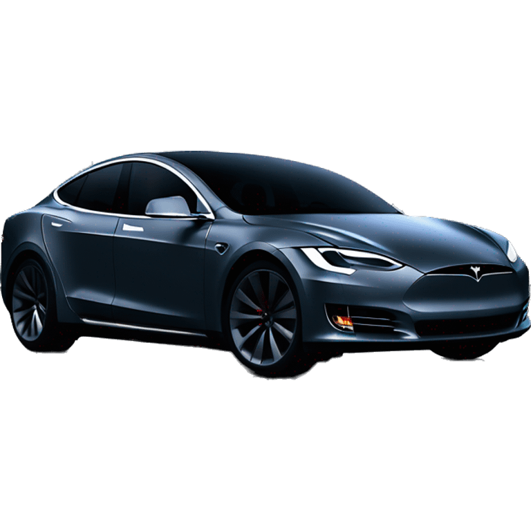 Tesla under moonlight emoji