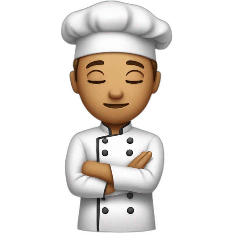 Chef one hand pinched eyes closed emoji