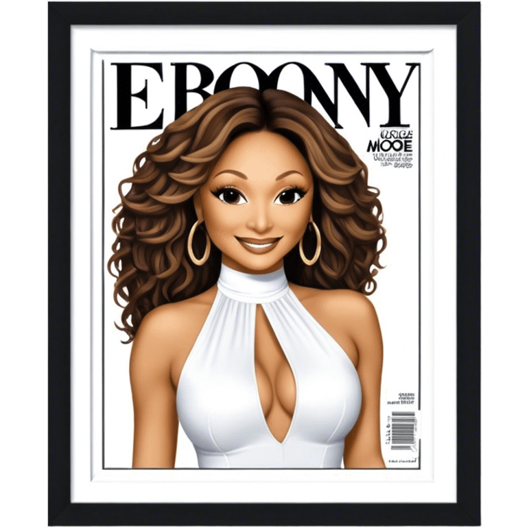  Magazine “Ebony” with chante Moore on the cover  emoji