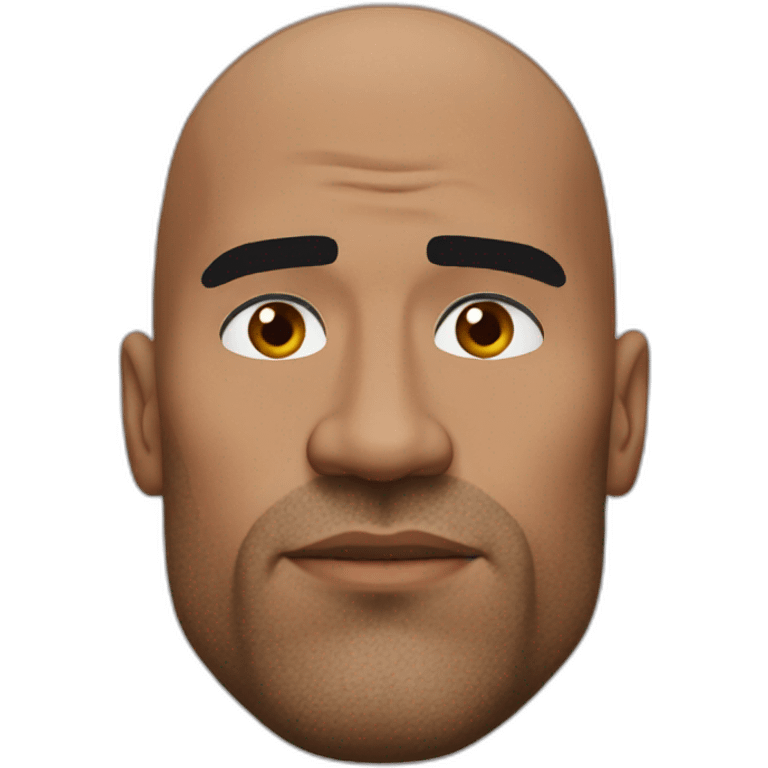 the rock eyebrows emoji