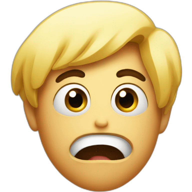 shocked head emoji