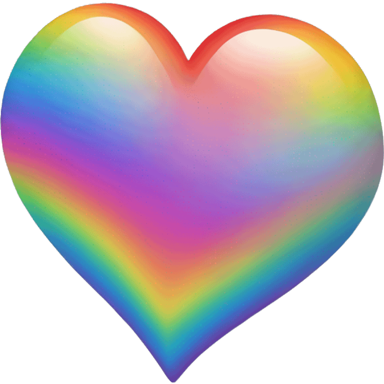 gradient rainbow heart  emoji