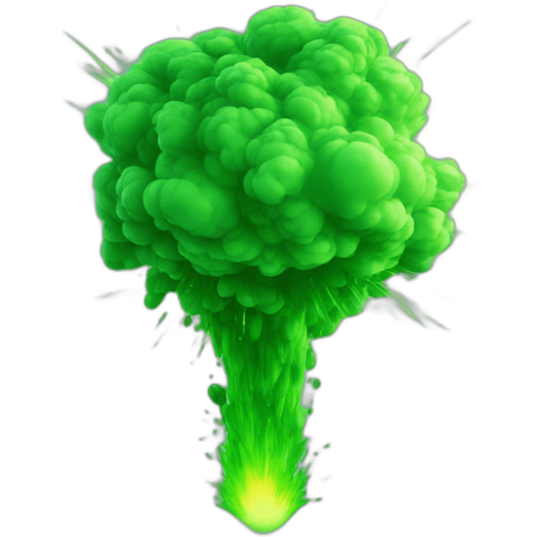 green explosion emoji