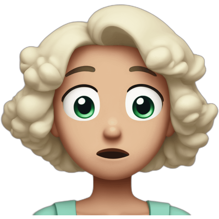 steven universe character from steven universe series looks worried emoji