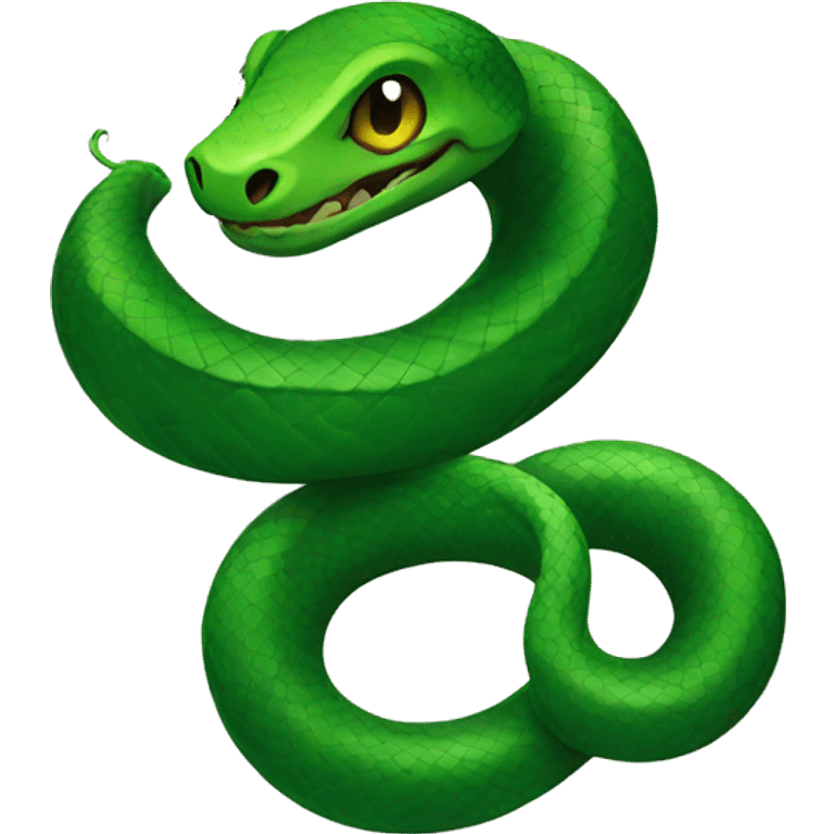 Green snake tatoo emoji