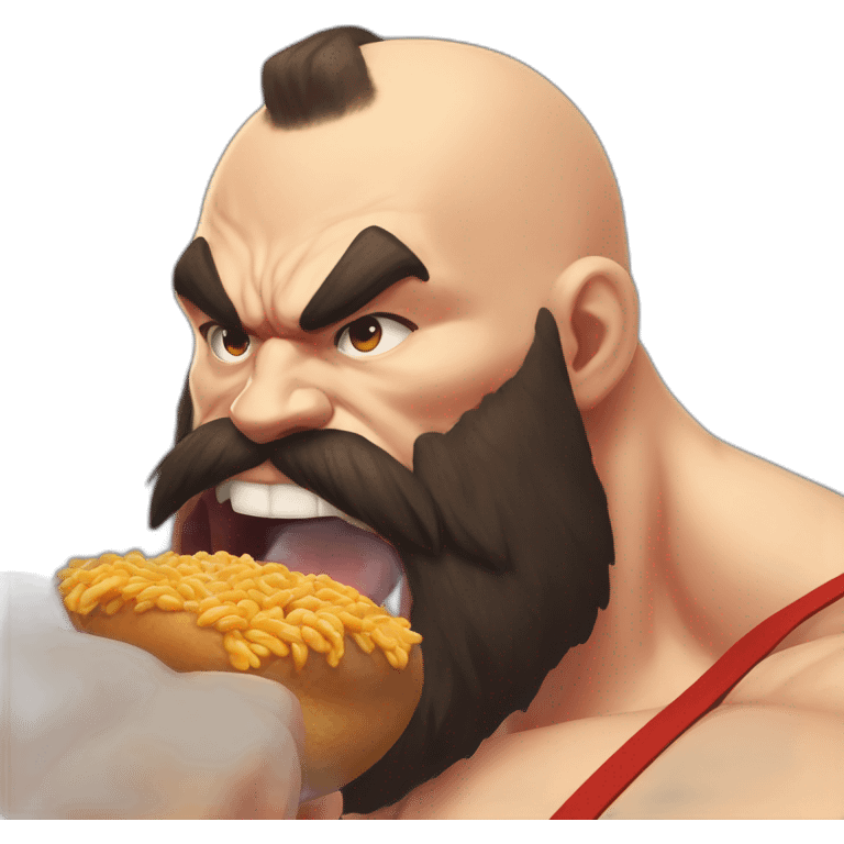 zangief eating hatsumi miku emoji