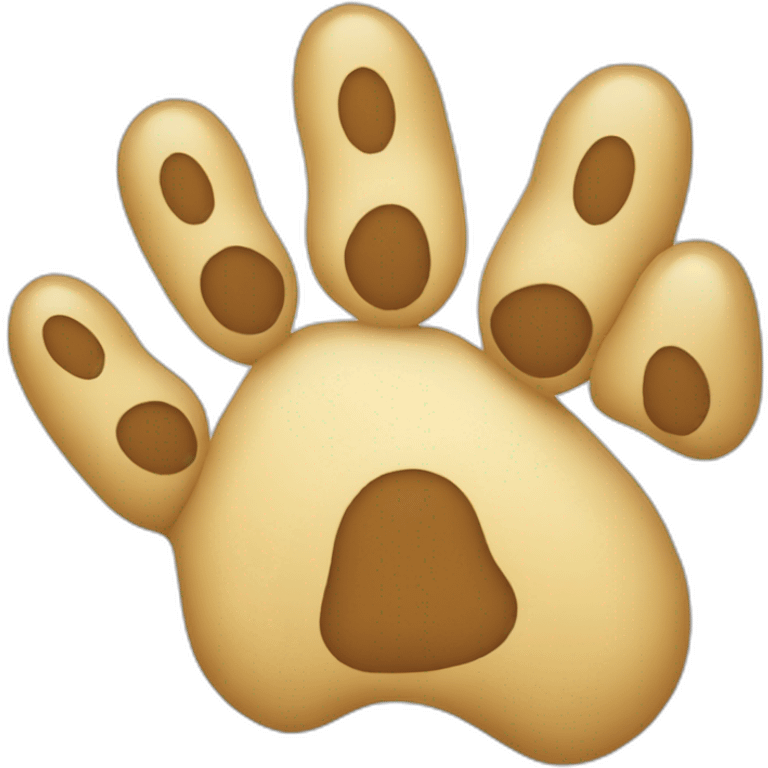 lion paws together emoji