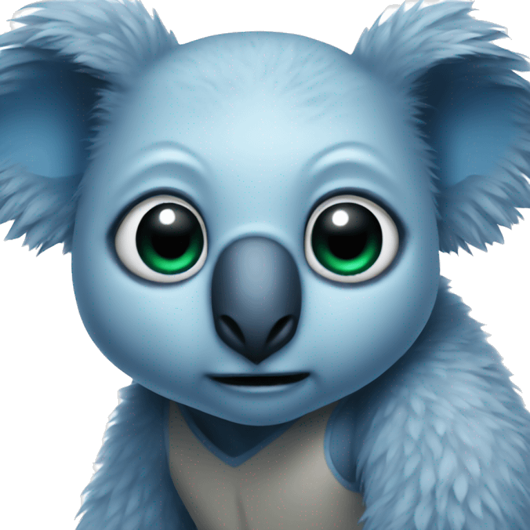 Blue koala alien emoji