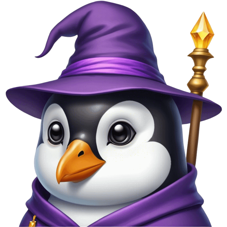 Penguin Wizard emoji