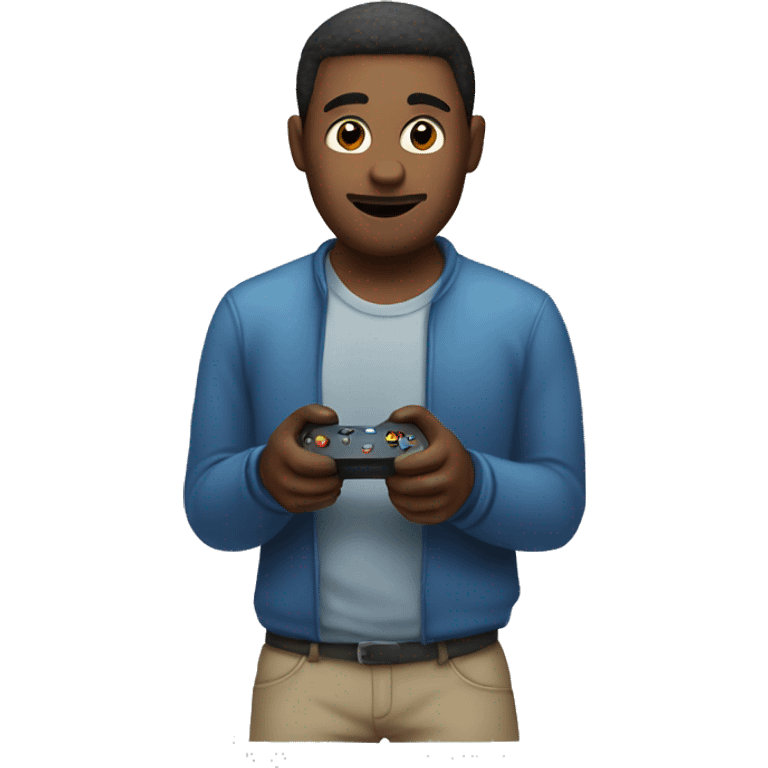 Man playing the video game  emoji