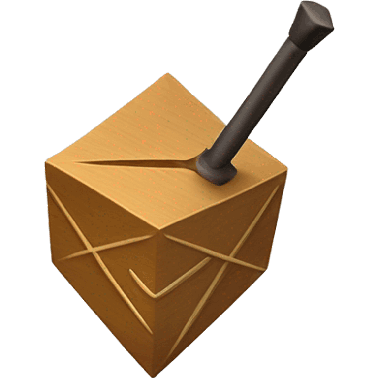 Jewish dreidel a cubed four-sided spinning top with a point on the bottom and a stick on the top used to spin it, played during the Jewish holiday of Hanukkah emoji