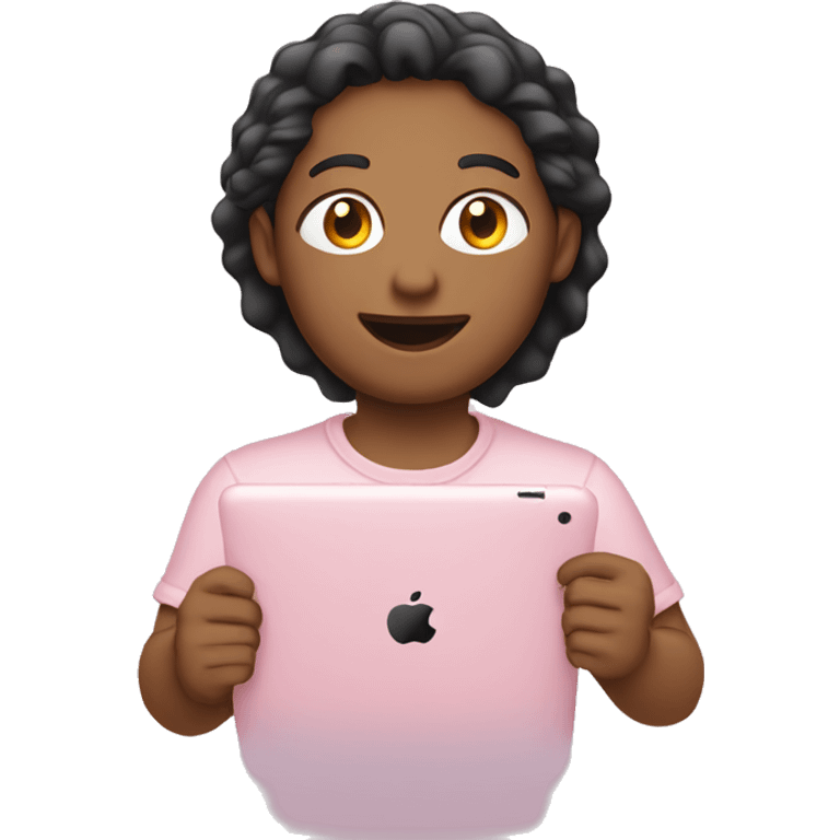 Light pink iPad  emoji