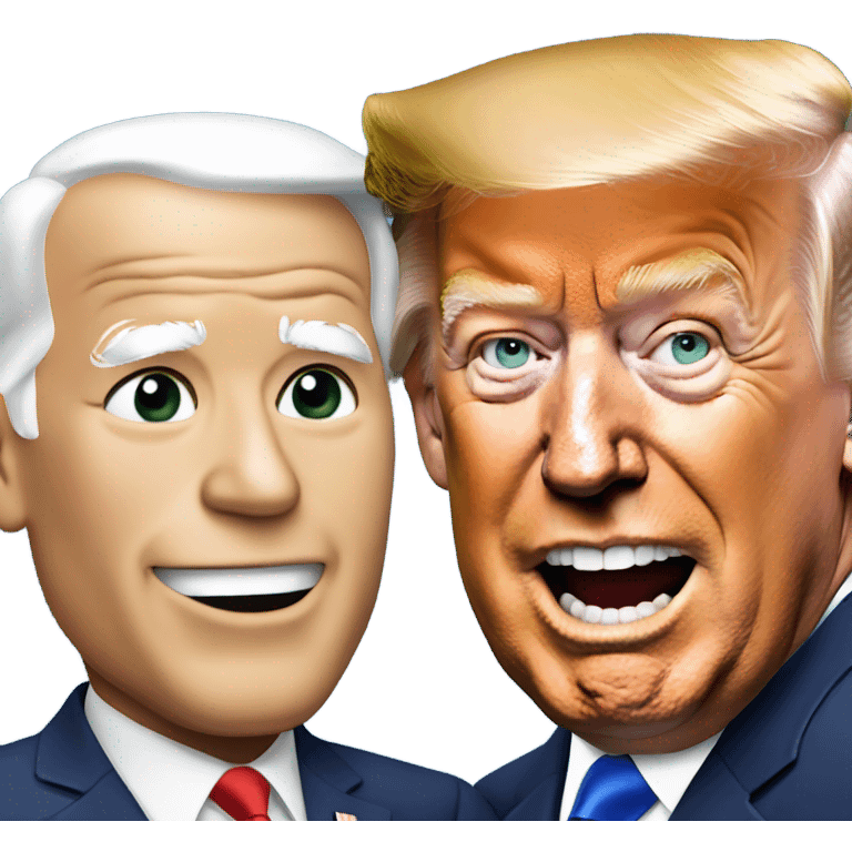 donald trump and joe biden together  emoji