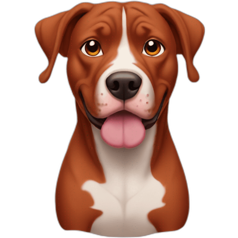 Clifford big red pit bull emoji