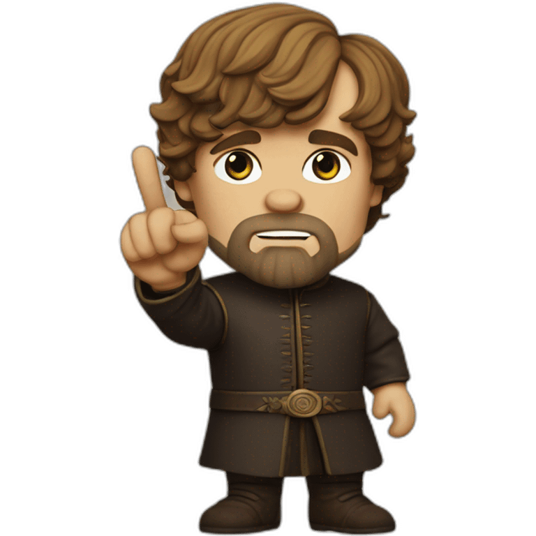 Tyrion lannister giving the finger sign emoji