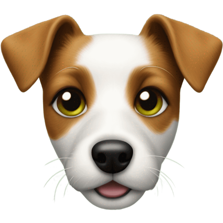 Jack Russel Terrier with Cloverleaf  emoji