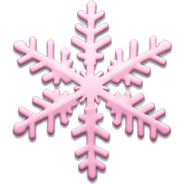 Light pink snowflake fancy  emoji