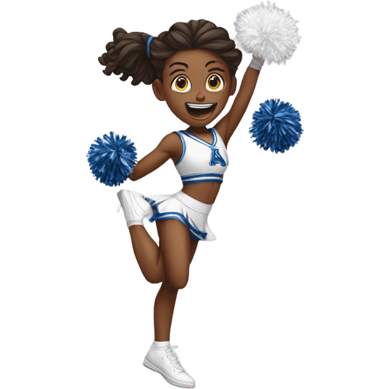 Jumping-white-Cheerleader-pigtails  emoji