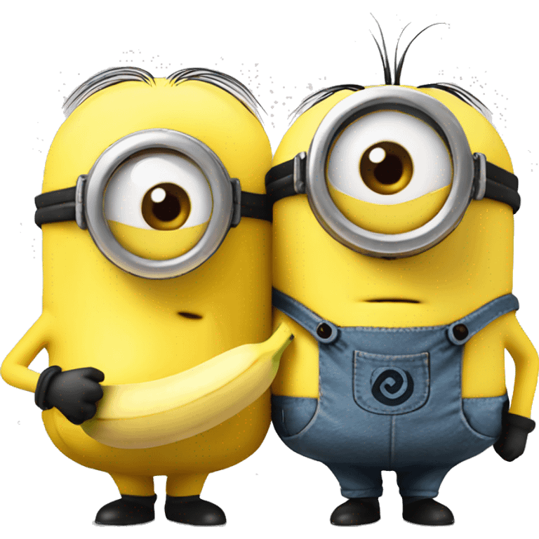 minion with banana emoji