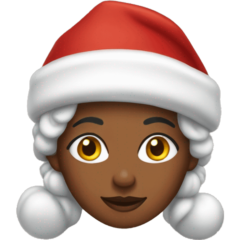 African American Mrs. Claus  emoji