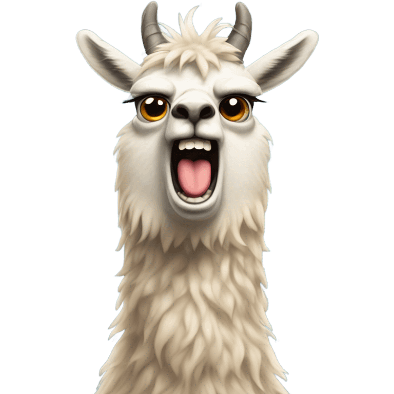 Angry lama  emoji