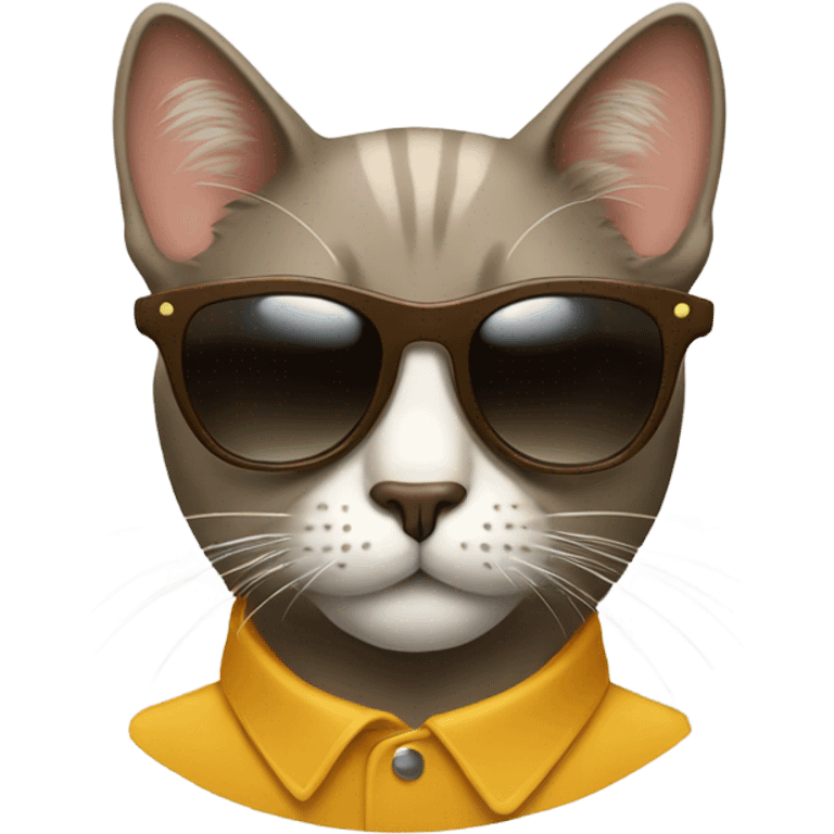 Cat with sunglasses emoji